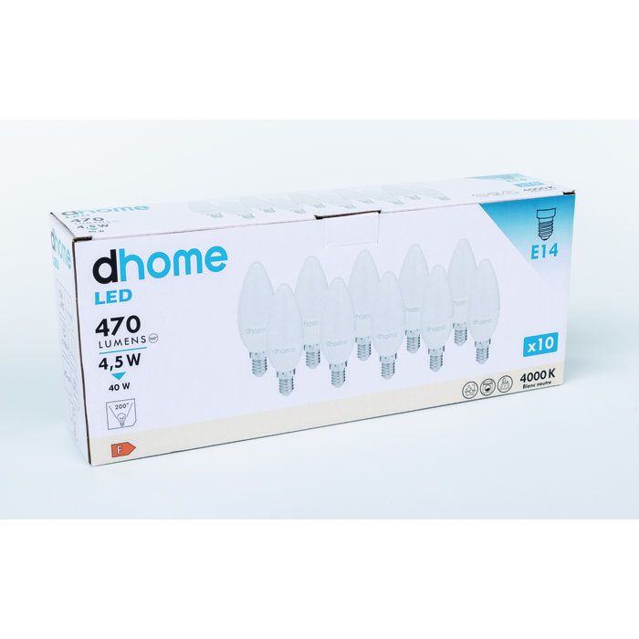 Ampoule LED flamme - Dhome - E14 - Vendu par 10 - Boite-3