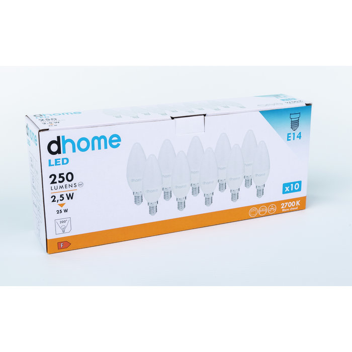 Ampoule LED flamme - Dhome - E14 - Vendu par 10 - Boite-3