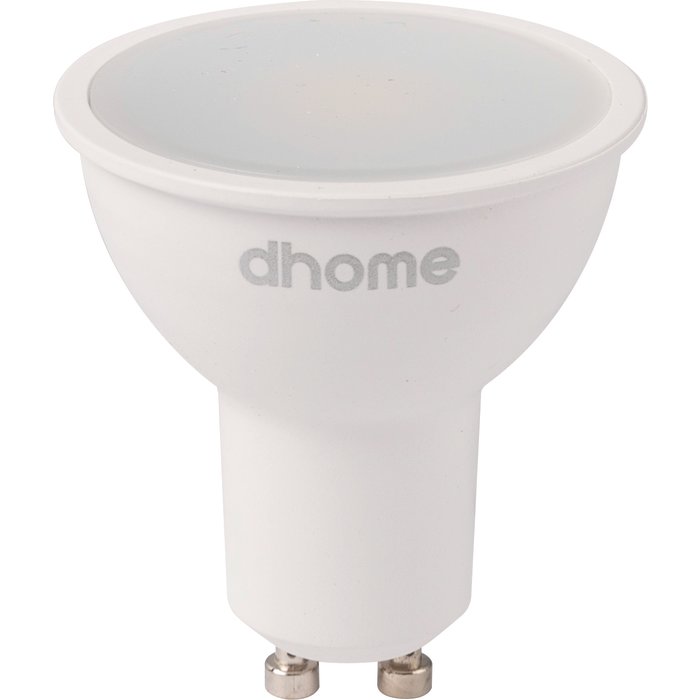 Ampoule LED spot - Dhome - GU10 - 5 W - 450 lm - 4000 K - 100° - Dimmable - Boite