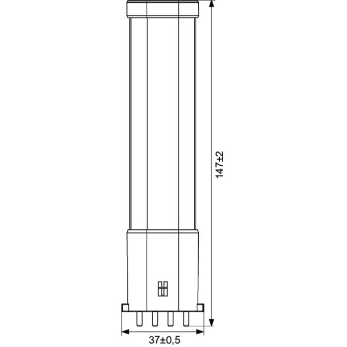 Ampoule LED PL-S - Dhome - 2G7 - 5 W - 550 lm - 4000 K-1