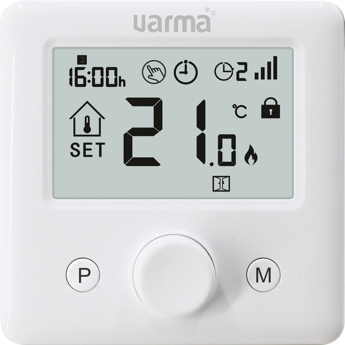 Thermostat programmable - Lagoya - Varma - Sans fil - Avec récepteur