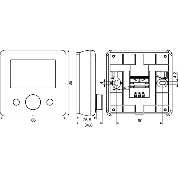 Thermostat programmable - Lagoya - Varma - Sans fil - Avec récepteur-1