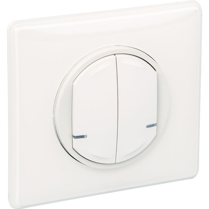 Commande double sans fil Céliane With Netatmo Legrand - Interrupteur connecté - Blanc - ON/OFF-2