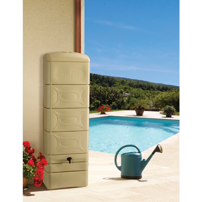 Récupérateur d'eau mural  Déco Bellijardin - 300L - Beige-2