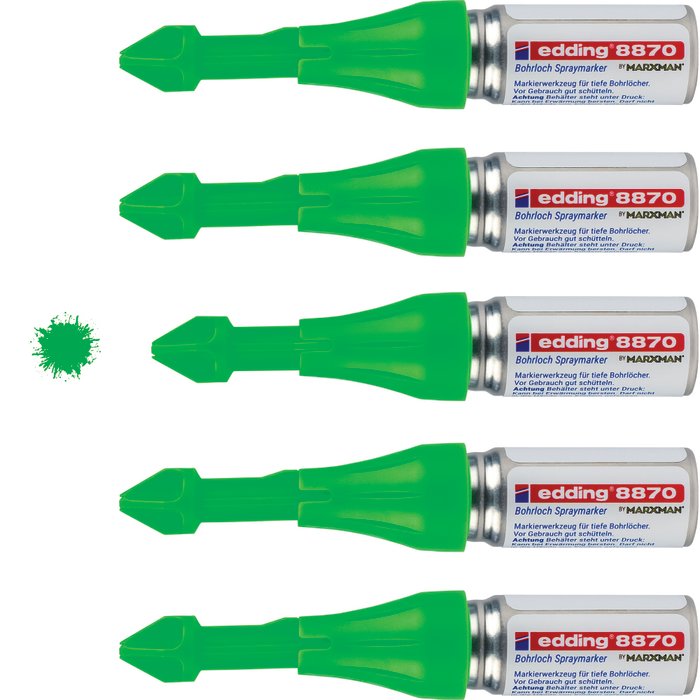 Marqueur spray- EDDING - Vert fluorescent -2