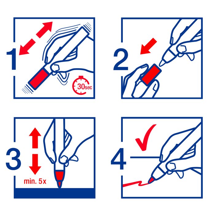 Marqueur joints - EDDING - Blanc -1