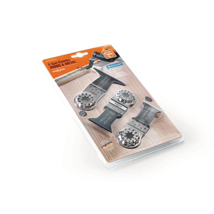 Set de lames scie plongeantes E-Cut – FEIN – Starlock SL – Bois/métal – 3 pièces-2