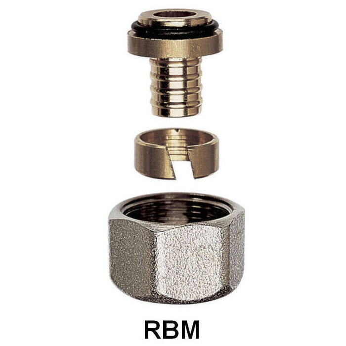 Raccord PER droit - Femelle Pas RBM - Ø 16 mm - RBM