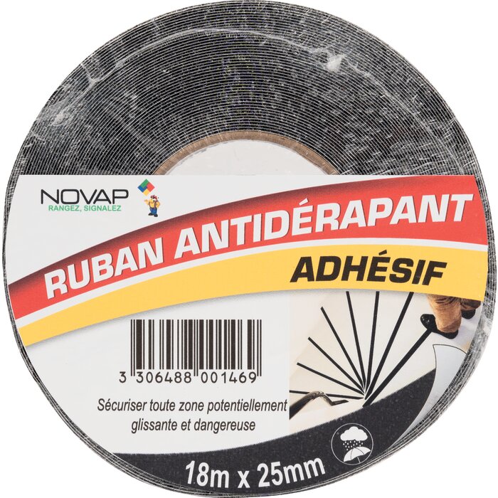 Ruban adhésif - NOVAP - Antidérapant - 25 mm x 18 m -2