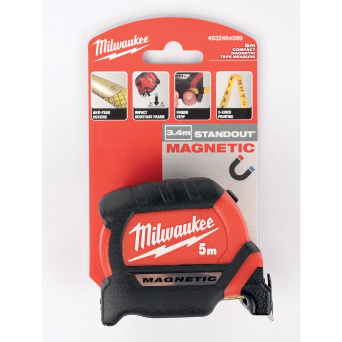 Mètre à ruban - MILWAUKEE - Magnetic - 5 m-5