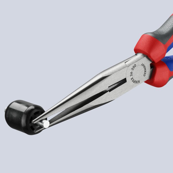 Pince demi-ronde avec tranchant Knipex - 200 mm-12