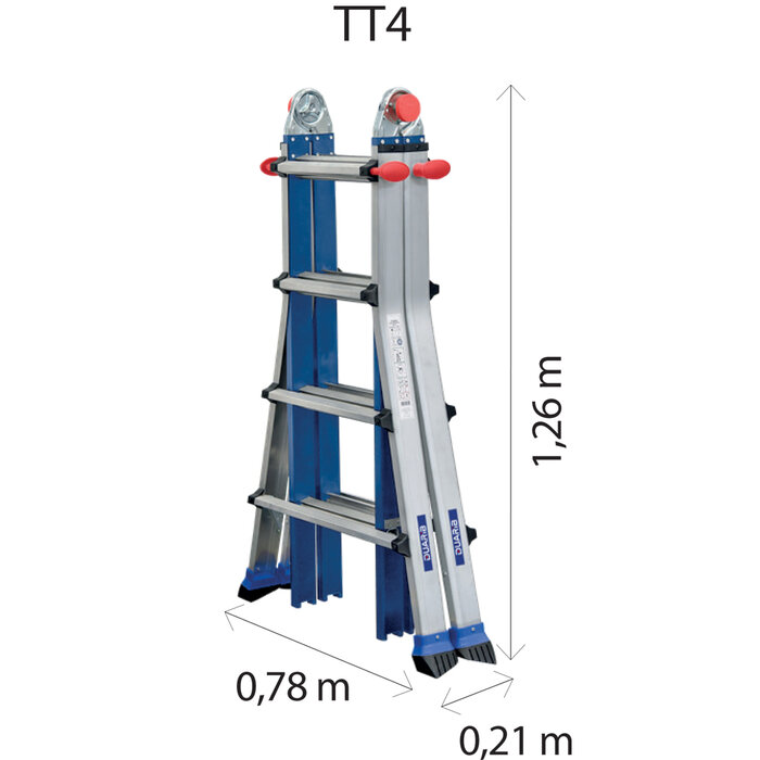 Echelle articulée - TT4 - DUARIB - Hauteur d'accès 2,89 m-1
