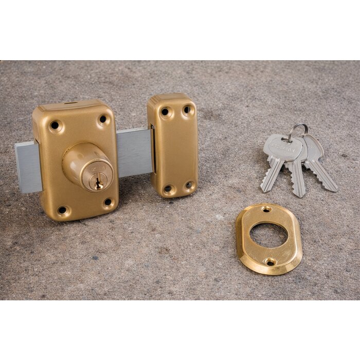 Verrou 2 entrées de sûreté - Exem - 45 mm-3