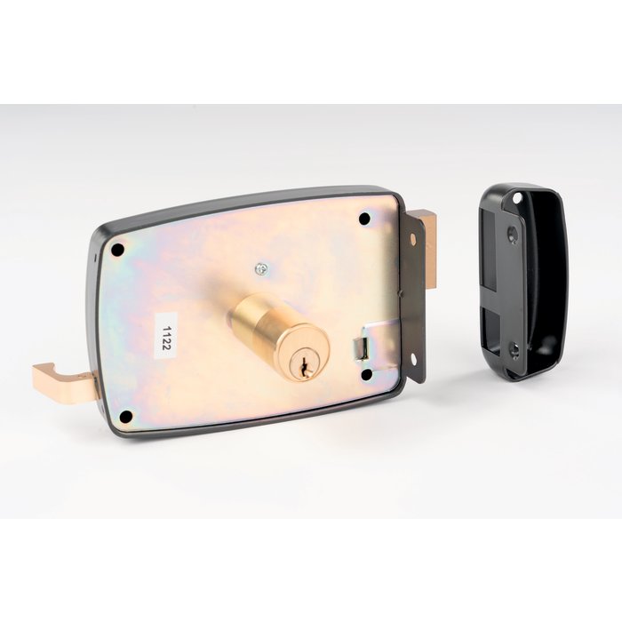 Serrure en applique porte de garage – Vachette – Clé I – Axe 70 mm – Fermeture à tirage-2