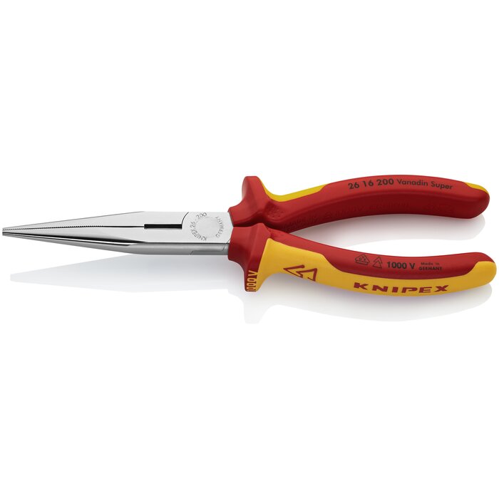 Pince demi-ronde Knipex - Tranchants droits - 200 mm - Isolé-1
