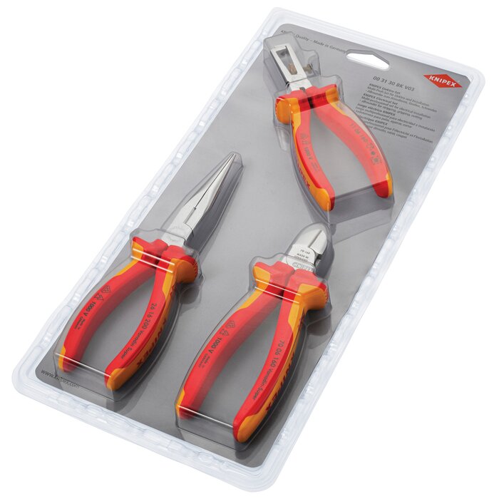 Lot de 3 pinces - KNIPEX - 1000 V VDE-3