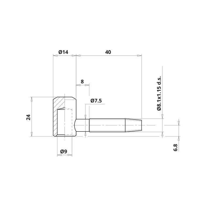 Fiche femelle - Otlav - Ø 14 mm-1