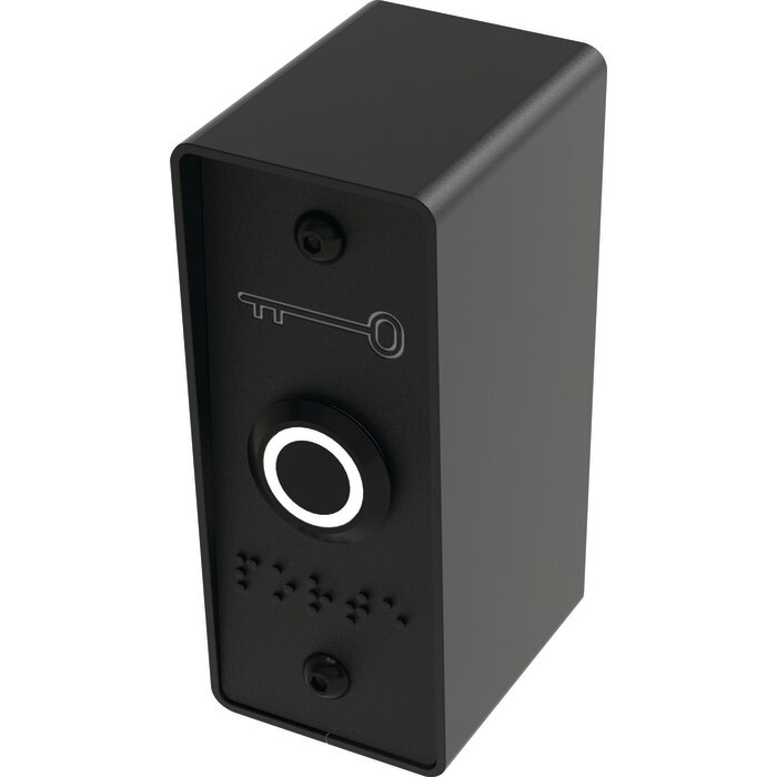 Bouton poussoir NO+NC avec LED – SEWOSY – 12V DC finition noire - Ø19 mm - IP65-1