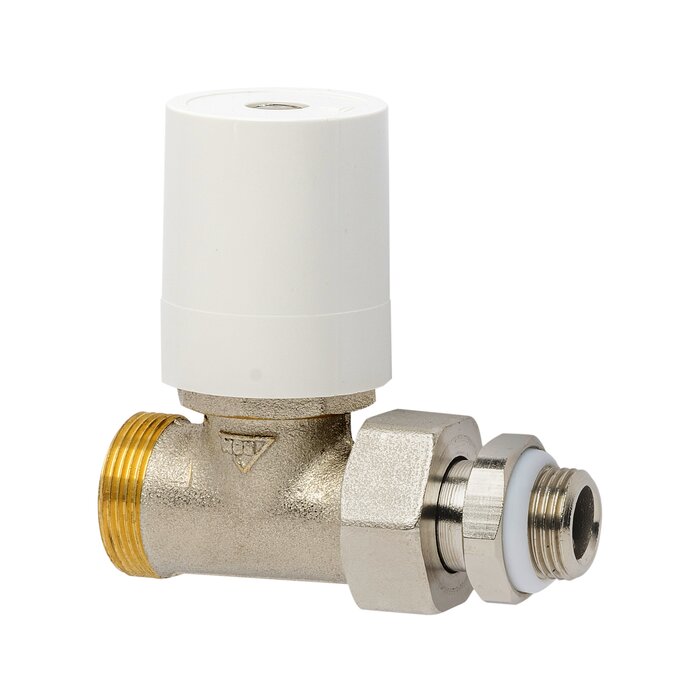 Robinet de radiateur droit à visser - M 1/2" - Simple réglage - RBM