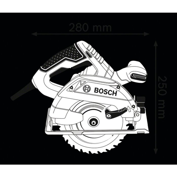 Scie circulaire - GKS 165 Professional - BOSCH - 1100 W-2