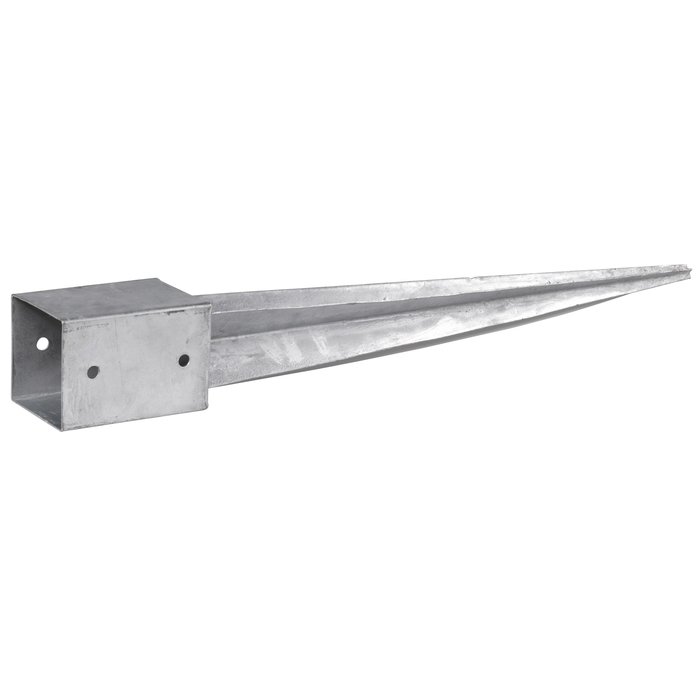 Ancre de poteau à enfoncer Alberts - Dimensions Ancre tube 91 x 91 mm-1
