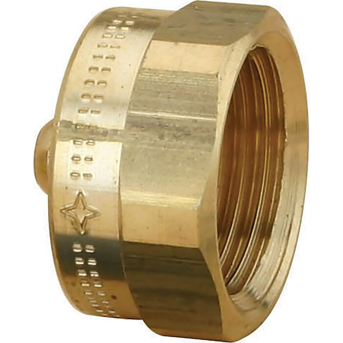 Bouchon pour robinet gaz naturel à obturation automatique intégrée femelle - Avec joint