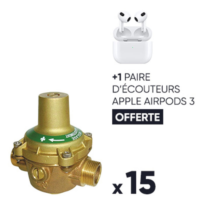 Réducteur de pression n°11 - Desbordes - Mâle / Mâle - 20X27 - Lot de 15 + 1 paire d'Airpods 3 OFFERTE-1