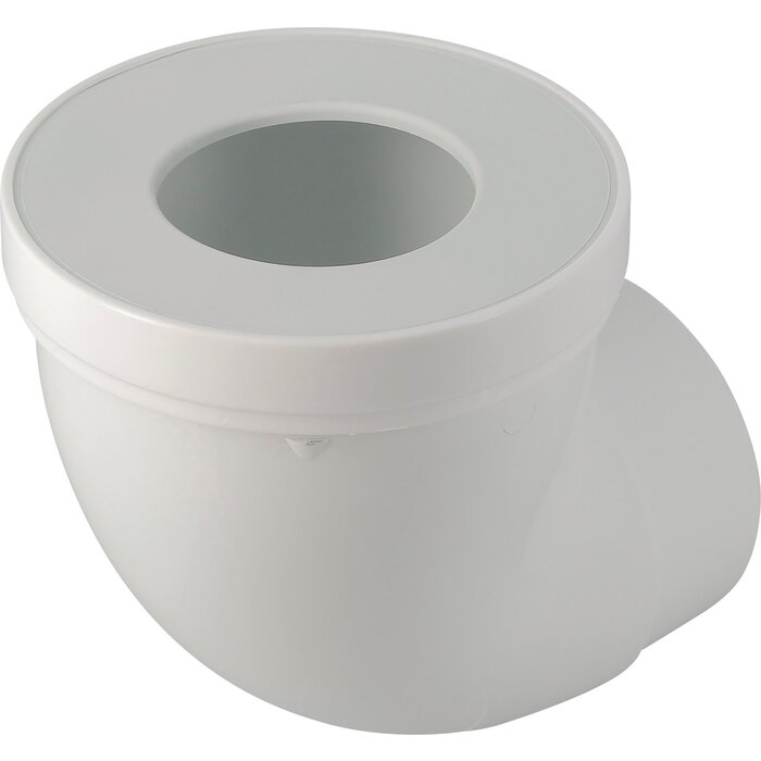 Pipe WC courte – NICOLL – Ø93 mm – PVC blanc – Joint à lèvre-1