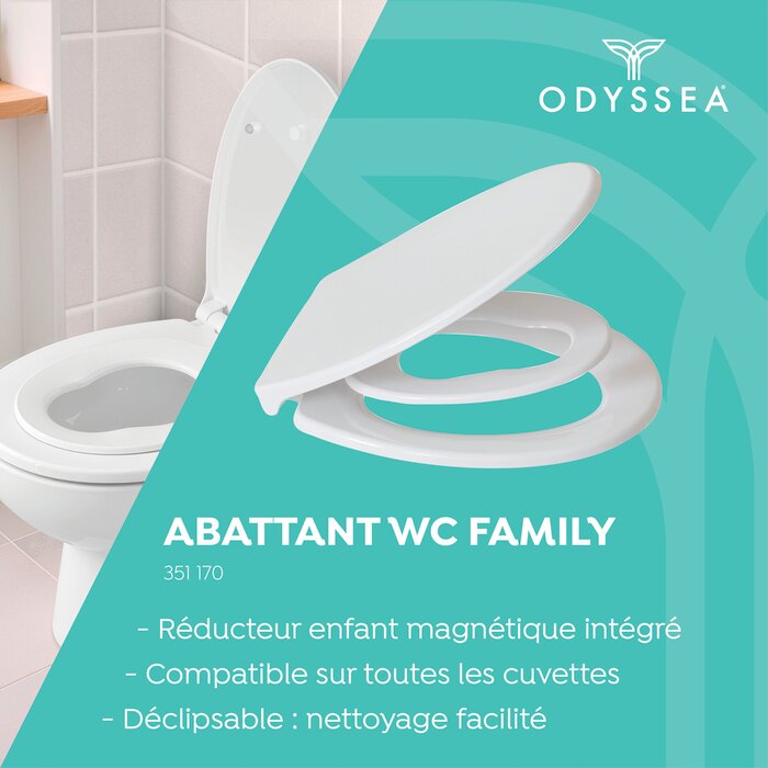 Abattant WC - ODYSSEA - Family - L.44,7 x l.37,2 cm-10