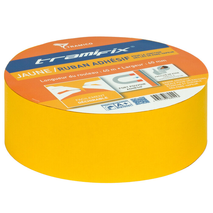 Adhésif d’étanchéité – TRAMICO - Tramifix jaune – 40 m x 60 mm-3