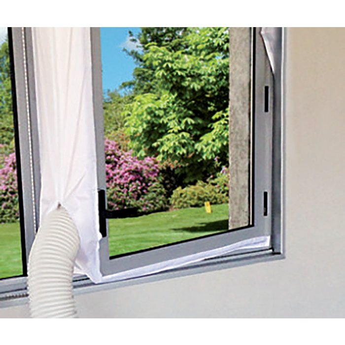 Kit d'étanchéité pour climatiseur mobile Axelair - Pour fenêtre à vantail - 830 cm de longueur de bande Velcro-2