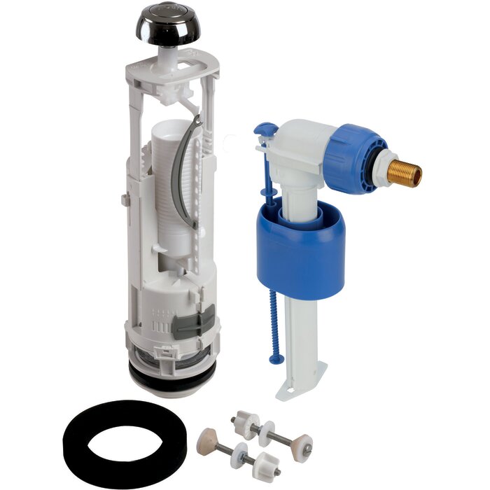 Ensemble mécanisme de chasse - SIDER - Robinet WC 357 - Double débit