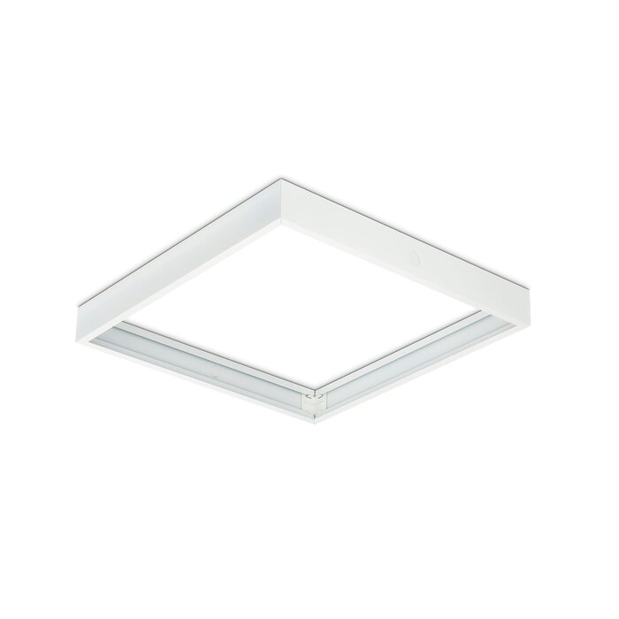 Panneau LED encastré 60x60 cm – Acier blanc - Éclairage uniforme et économique-3