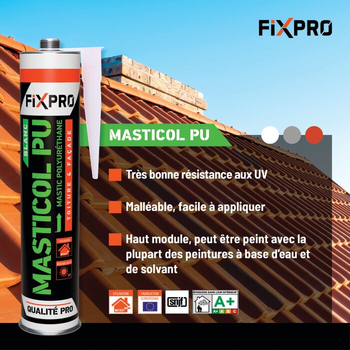Mastic polyuréthane - FIXPRO - Masticol PU - 310ml-5