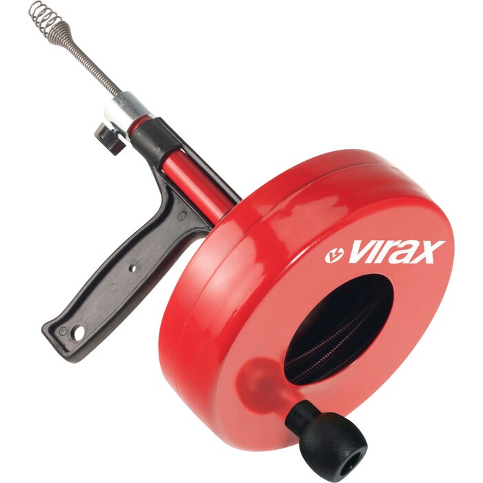 Déboucheur manuel à tambour – VIRAX – Canalisation Ø 25-50 mm – Câble 7,50 m-1
