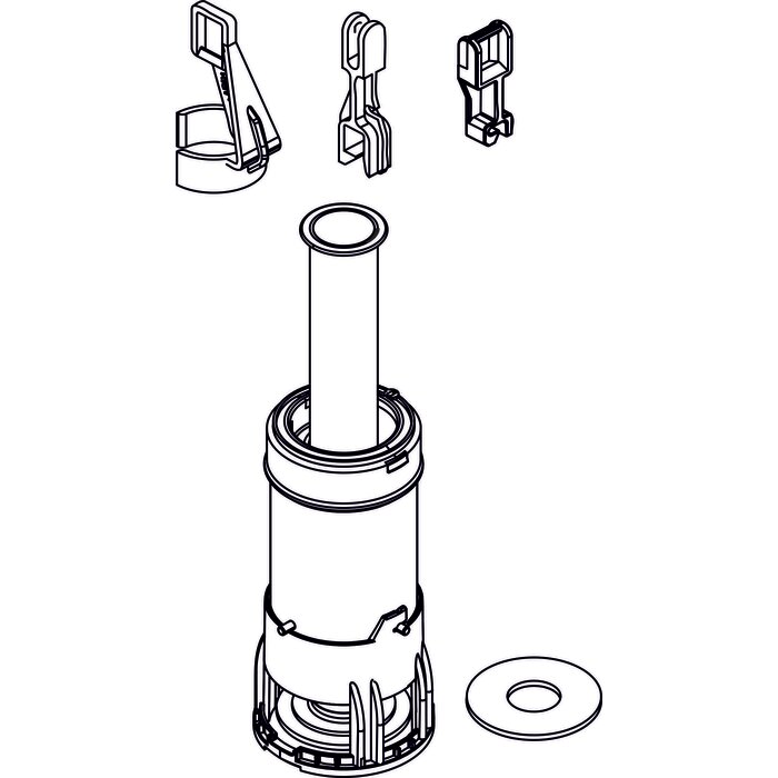 Soupape de chasse pour réservoir WC - SIDER - Simple débit-1