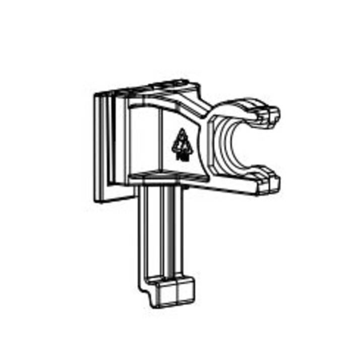 Support pour robinet flotteur - REGIPLAST - l 35 x h 60 x  p 50 mm-1