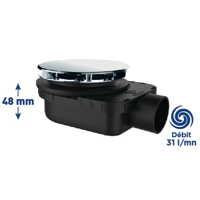 Bonde douche - Smart Good Print - VALENTIN - Ø90 mm - 31 l/min-1