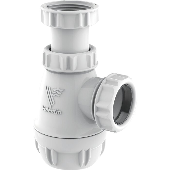 Siphon lavabo/bidet - VALENTIN - Ø32 mm – Entrée 1"1/4 – Plastique recyclé-1