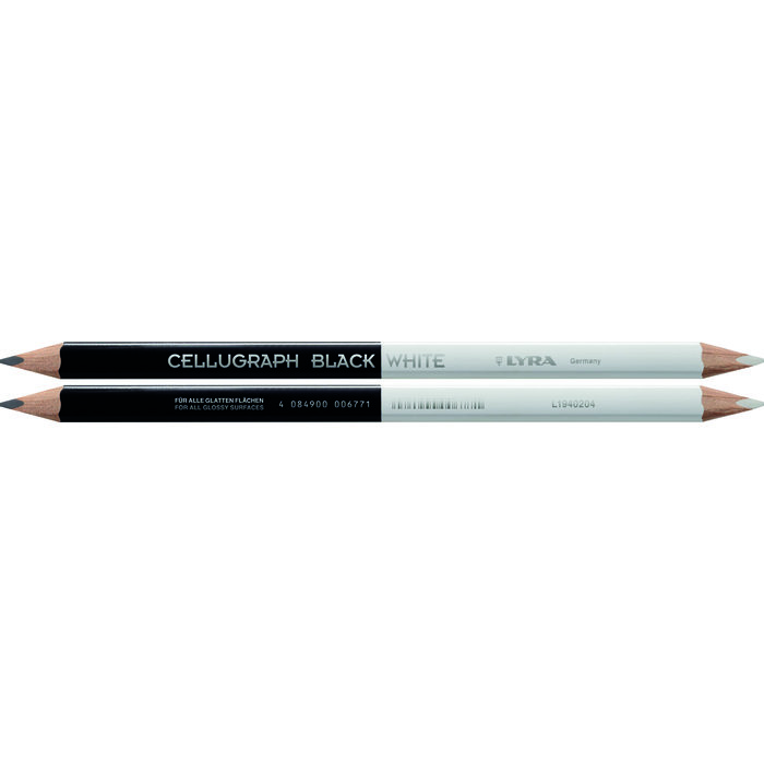 Crayon marquage Cellugraph - Lyra - Noir & blanc