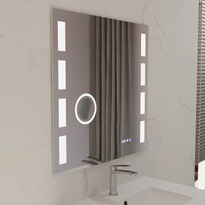 Ensemble meuble salle de bain PMR – CREAZUR - L.70 cm – Plan vasque – Miroir LED-1