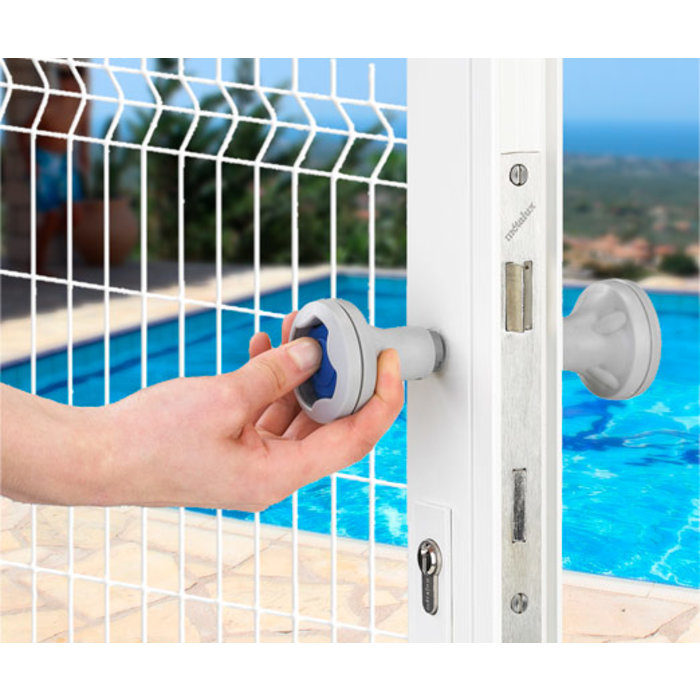 Bouton de sécurité - DOM - Pour portillon de piscine-3