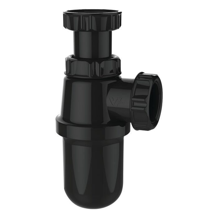 Siphon de lavabo à culot - ABS Noir - 1"1/4 - Ø 32 mm - Valentin