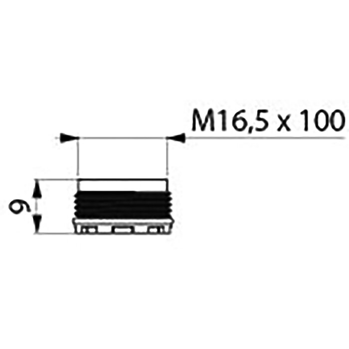 Brise-jet caché – DELABIE – M16,5x100 – Avec joint torique – Lot de 2-1