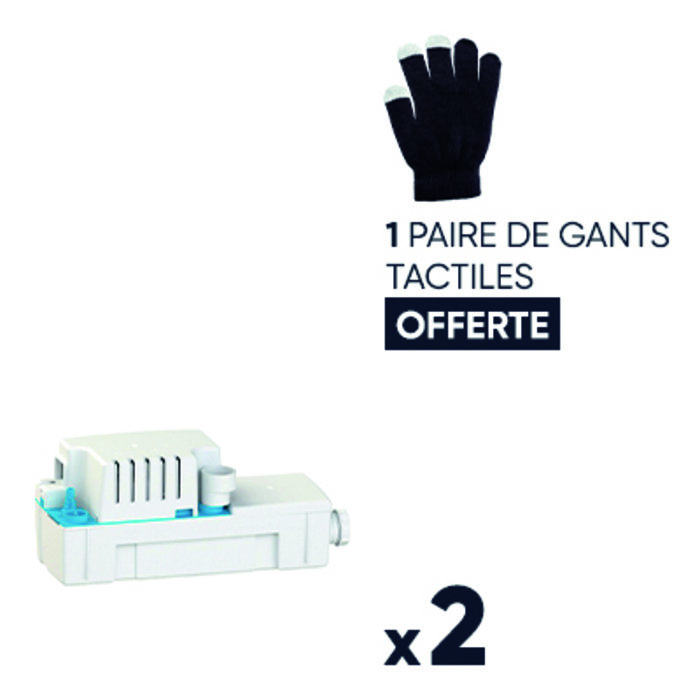 2 Pompe de relevage - Sanicondens Best Flat - SFA - + Gant tactile