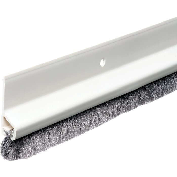 Plinthe blanche à brosse souple - ELLEN - PDS-B - 1 m - Bas de porte -1