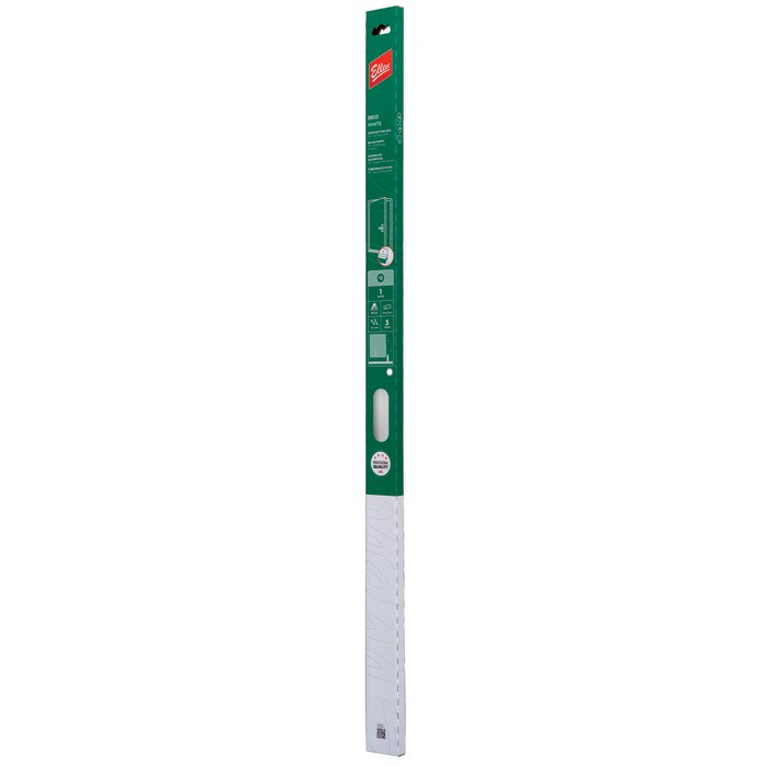 Plinthe blanche à brosse souple - ELLEN - PDS-B - 1 m - Bas de porte -2
