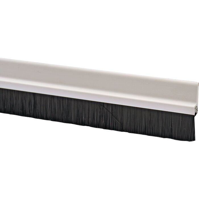 Plinthe brosse bas de porte à vis – JOURJON – Klobros – 0,93 m - Blanc-1