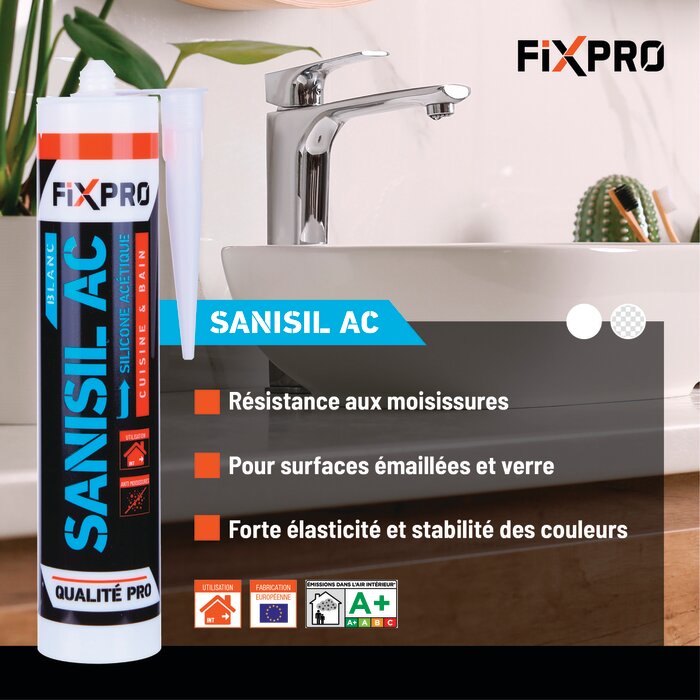 Mastic silicone - FIXPRO - Sanisil AC-7