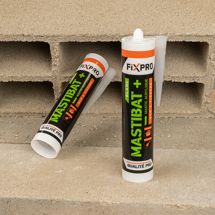 Mastic monocomposant acrylique - Mastibat + - Fixpro-4
